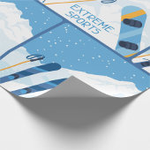 Winter Extreme sporten Cadeaupapier