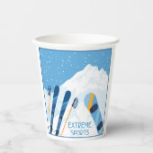 Winter Extreme sporten Papieren Bekers (Voorkant)
