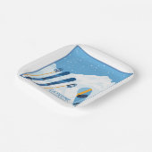 Winter Extreme sporten Papieren Bordje (Gebogen)