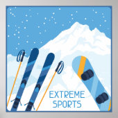 Winter Extreme sporten Poster (Voorkant)