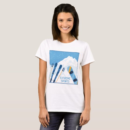 Winter Extreme sporten T-shirt (Voorkant volledig)