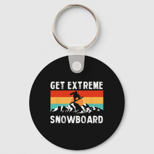 Winter Extreme Sports Mountains Snowboarden Gratis Sleutelhanger