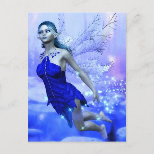 Winter Fae Briefkaart (Voorkant)