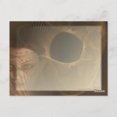 Winter Fae Fractal Art Briefkaart (Achterkant)