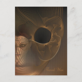 Winter Fae Fractal Art Briefkaart