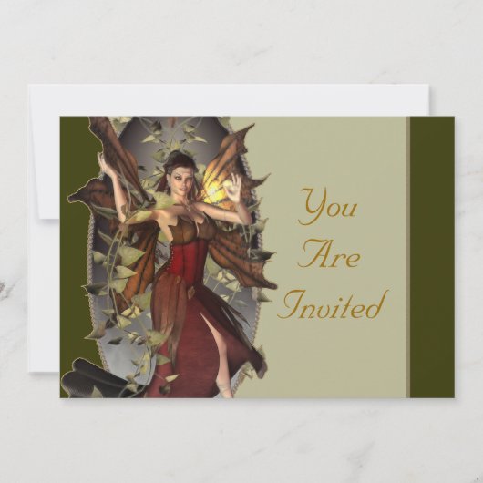 Winter Faerie Event nodigt Kaart (Voorkant)