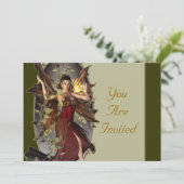 Winter Faerie Event nodigt Kaart (Staand voorkant)