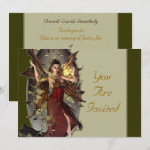 Winter Faerie Event nodigt Kaart (Voorkant / Achterkant)