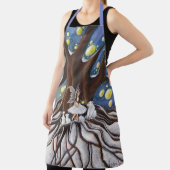 Winter Fairy and Animals All-Over Print Apron Schort (Insitu)