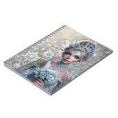 Winter Fairy Bride Icy Enchanted Fantasy Portrait Notitieboek (Linkerzijde)