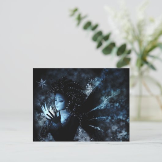 Winter Fairy Briefkaart (Staand voorkant)