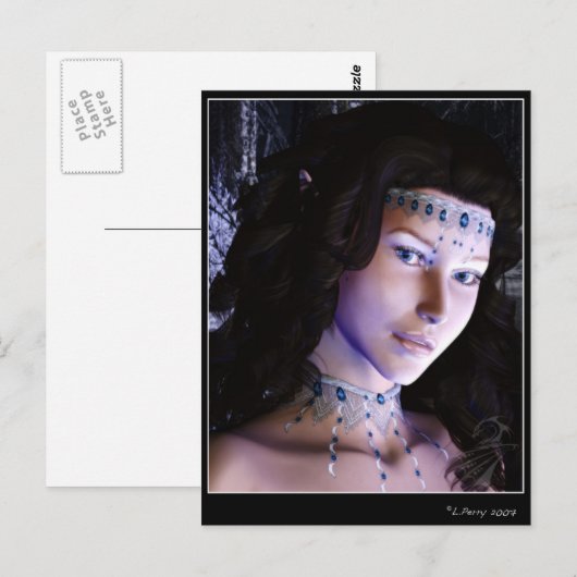 Winter Fairy Briefkaart (Voorkant / Achterkant)