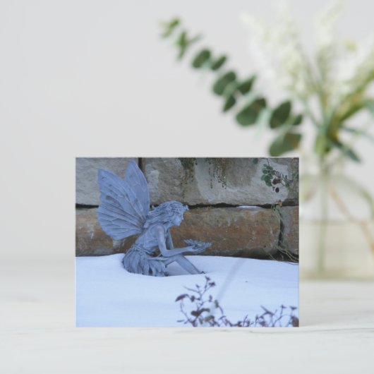 Winter Fairy Briefkaart (Staand voorkant)
