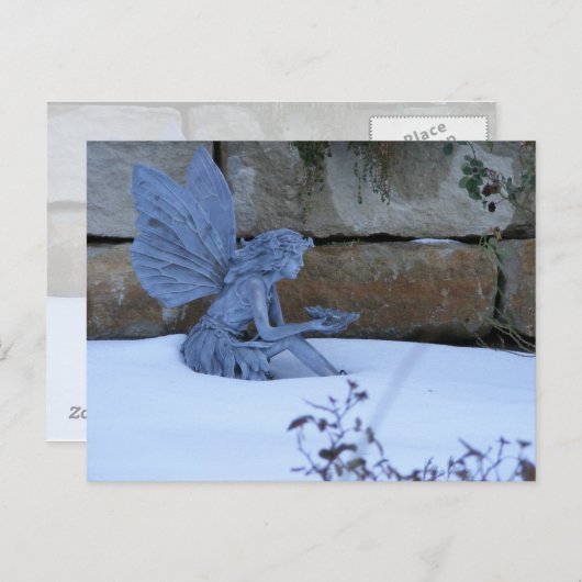 Winter Fairy Briefkaart (Voorkant / Achterkant)
