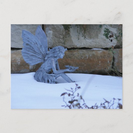 Winter Fairy Briefkaart (Voorkant)