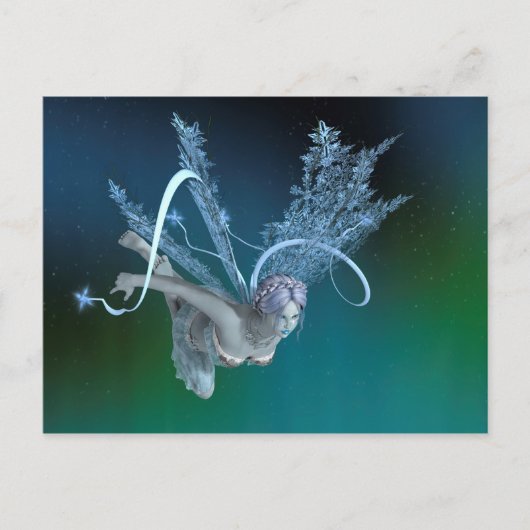 Winter Fairy Briefkaart (Voorkant)