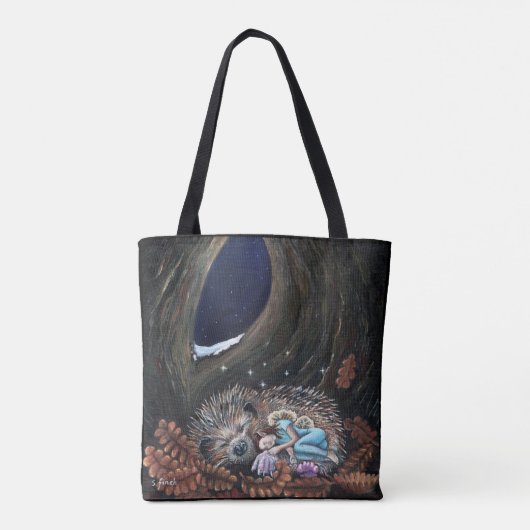 Winter Fairy Guardian of Dreams Tote Bag (Achterkant)
