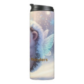 Winter Fairy Hedgehogs  – Cute Snowflake  Thermosbeker (Geroteerd rechts)