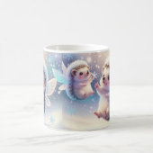 Winter Fairy Hedgehogs Mug – Cute Snowflake  Koffiemok (Center)