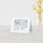 winter Fairy Note-kaart Kaart (Gele Bloem)