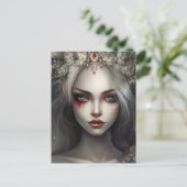 Winter Fairy Queen Briefkaart (Staand voorkant)