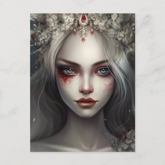 Winter Fairy Queen Briefkaart (Voorkant)