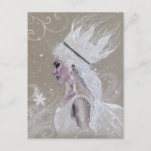 Winter Fairy Queen Briefkaart