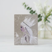 Winter Fairy Queen Briefkaart (Staand voorkant)