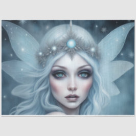 Winter Fairy Queen Decoupage papier