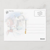 Winter Fairy Riding a Flying Horse Briefkaart (Achterkant)