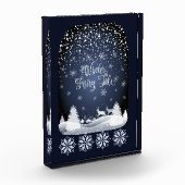 Winter Fairy Tale Night Fantasy Snowy Forest Fotoblokken (Links)