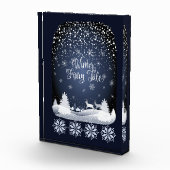 Winter Fairy Tale Night Fantasy Snowy Forest Fotoblokken (Rechts)