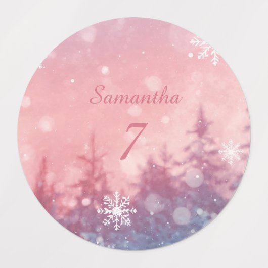 Winter Fairy Tale Waterproof Labels, Enchanted Labels (Design 1)