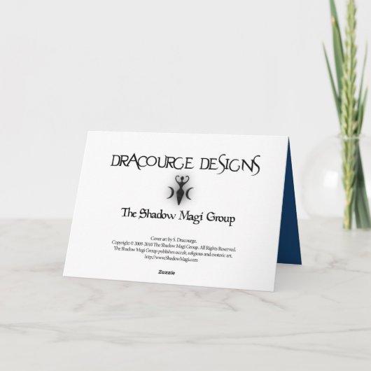 Winter Fairy Yule Feestdagen Kaart (Achterkant)