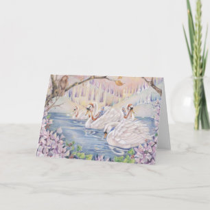 Winter Fairyland-kaart Feestdagen Kaart