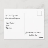 Winter Fairytale Baby Vakantie Briefkaart (Achterkant)