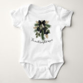 Winter Fairytale Baby Vakantie Romper (Voorkant)