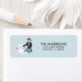 Winter Family Fun Holiday Adres Label (Insitu)