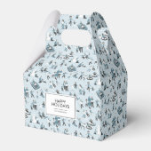 Winter Family Fun Kerstfeestdag Bedankdoosjes (Achterkant)