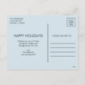 Winter Family Fun Kerstpatroonfoto Feestdagenkaart (Achterkant)