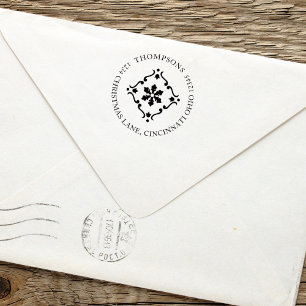 Winter Family Retour Adres Aangepast Zelfinktende Stempel