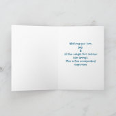 Winter Fantasie Eland Feestdagen Kaart (Binnen)