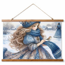 Winter Fantasie Prinses in een Sneeuwachtig Sprook