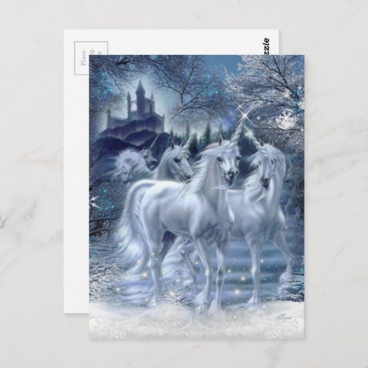 Winter Fantasy Briefkaart (Voorkant / Achterkant)