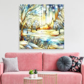 Winter Fantasy Canvas Kunst (Insitu (Woonkamer))