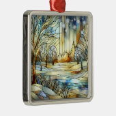 Winter Fantasy Kerstversiering Metalen Ornament (Rechts)