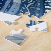 Winter Fantasy Princess in een besneeuwd sprookjes Legpuzzel (Zijkant)