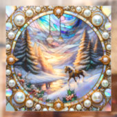 Winter Fantasy Window Cling Raamsticker (Vel 2)