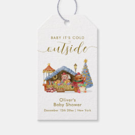 Winter Farmer Market Teddy Bear Baby Shower Cadeaulabel