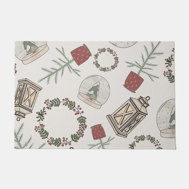 Winter Farmhouse Deurmat (Voorkant)